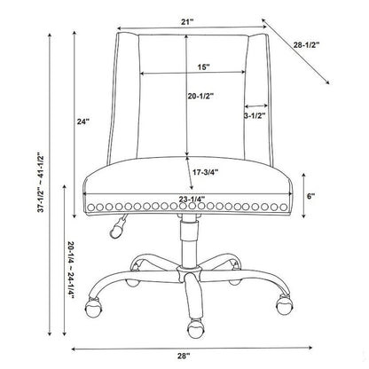 Violet Home Office Swivel Chair