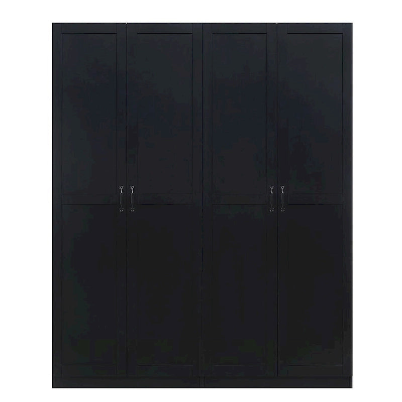 Manhattan Comfort Hopkins Modern 7 Shelf Freestanding Storage Closet Set of 2