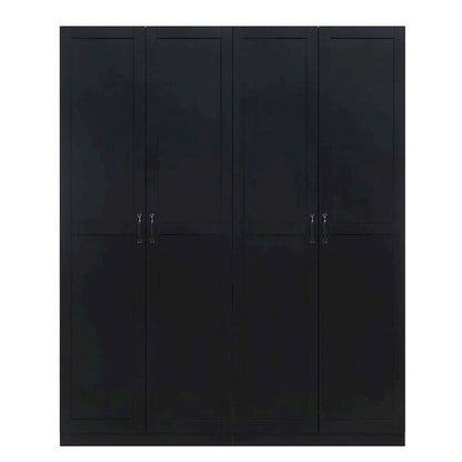 Manhattan Comfort Hopkins Modern 7 Shelf Freestanding Storage Closet Set of 2