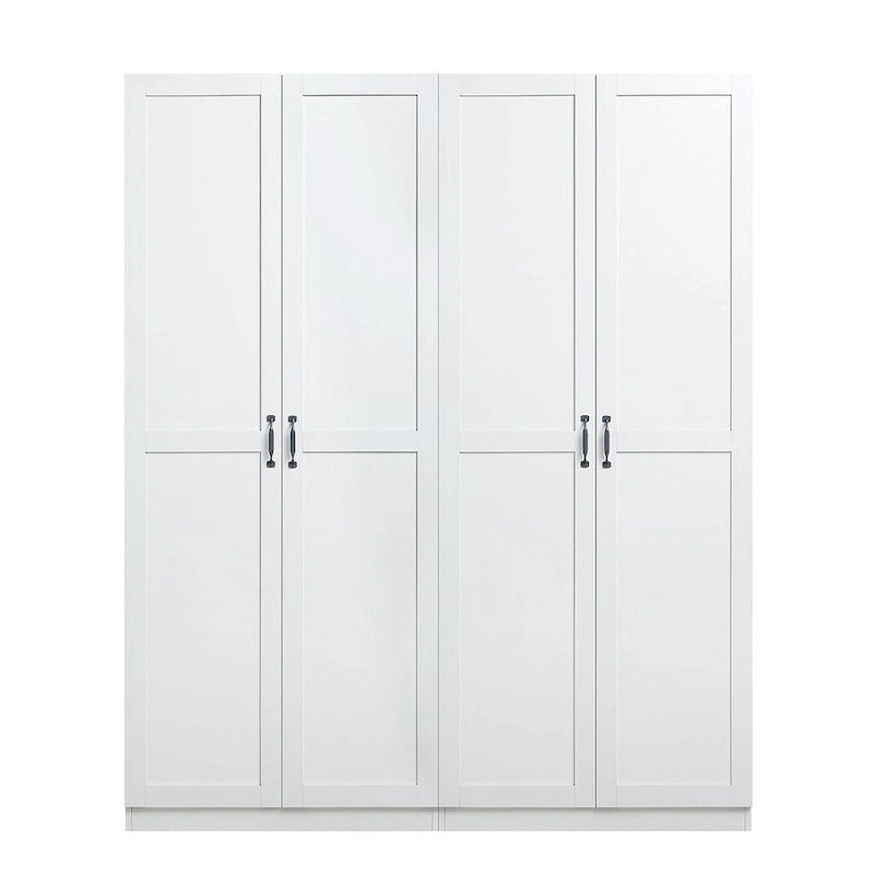 Manhattan Comfort Hopkins Modern 7 Shelf Freestanding Storage Closet Set of 2