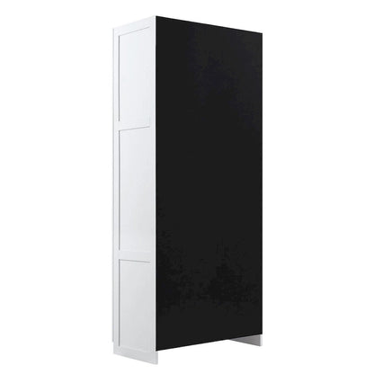 Manhattan Comfort Hopkins Modern 7 Shelf Freestanding Storage Closet Set of 2