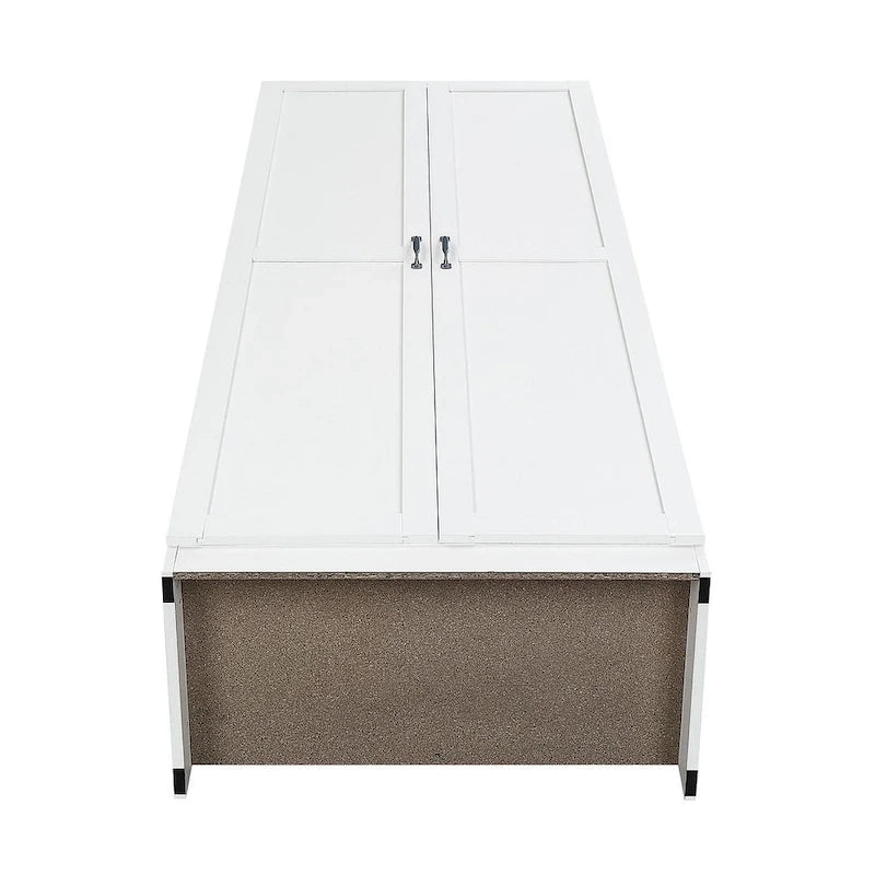Manhattan Comfort Hopkins Modern 7 Shelf Freestanding Storage Closet Set of 2