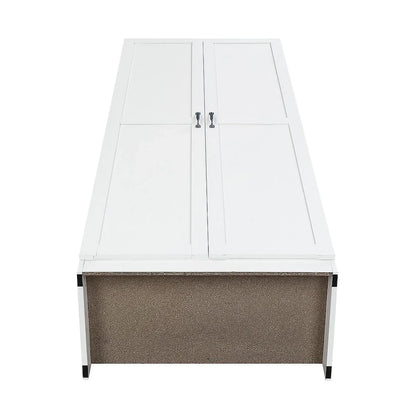 Manhattan Comfort Hopkins Modern 7 Shelf Freestanding Storage Closet Set of 2