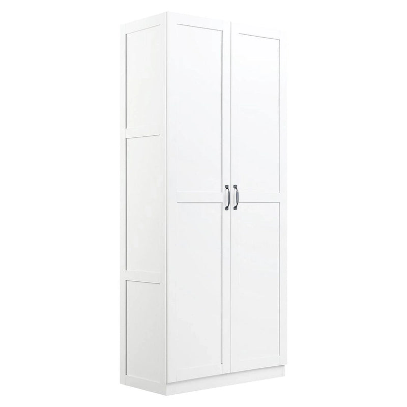 Manhattan Comfort Hopkins Modern 7 Shelf Freestanding Storage Closet Set of 2