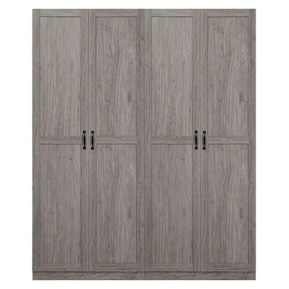 Manhattan Comfort Hopkins Modern 7 Shelf Freestanding Storage Closet Set of 2