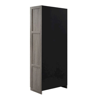 Manhattan Comfort Hopkins Modern 7 Shelf Freestanding Storage Closet Set of 2