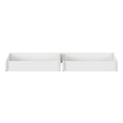 Queen-King-Twin XL Mid-Century Modern Under Bed Storage Drawers
