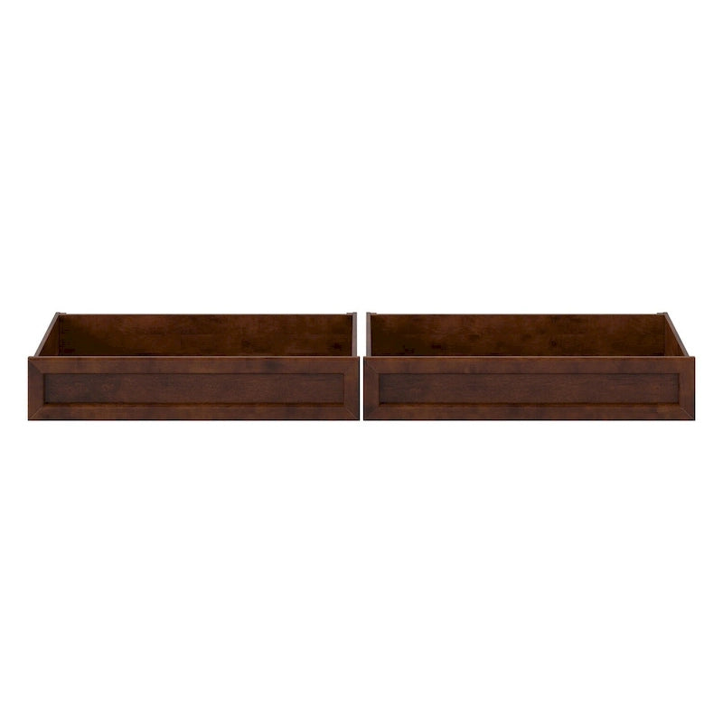 Queen-King-Twin XL Mid-Century Modern Under Bed Storage Drawers