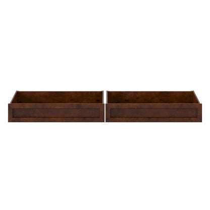 Queen-King-Twin XL Mid-Century Modern Under Bed Storage Drawers