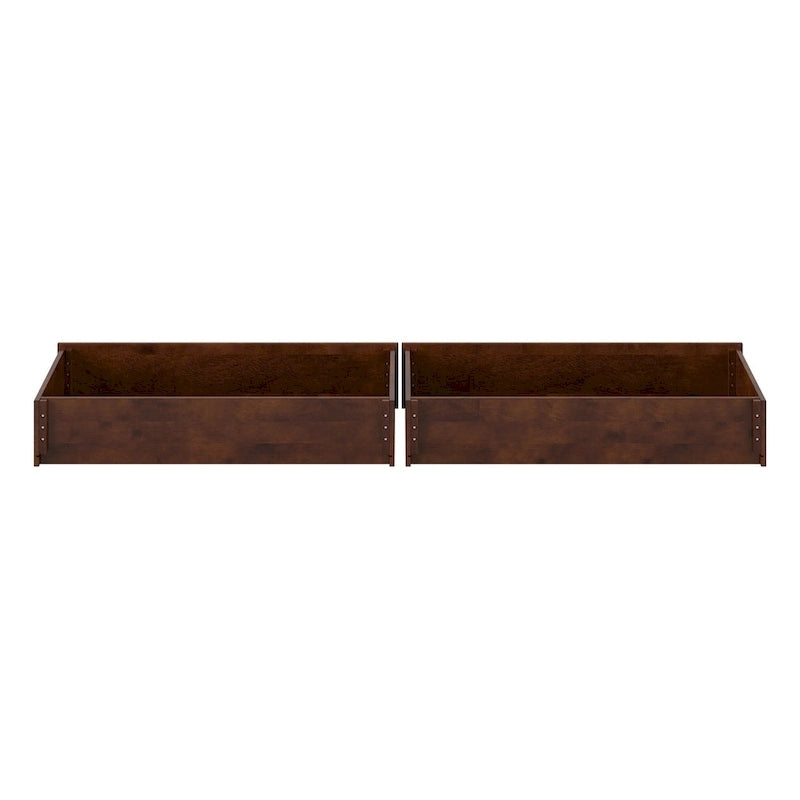 Queen-King-Twin XL Mid-Century Modern Under Bed Storage Drawers