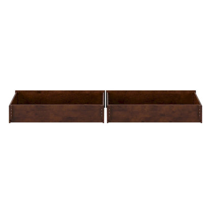 Queen-King-Twin XL Mid-Century Modern Under Bed Storage Drawers