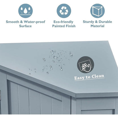 Bathroom Storage Cabinet with Adjustable Shelves,Free Standing Corner Cabinet with Single Door,Freestanding Floor Cabinet