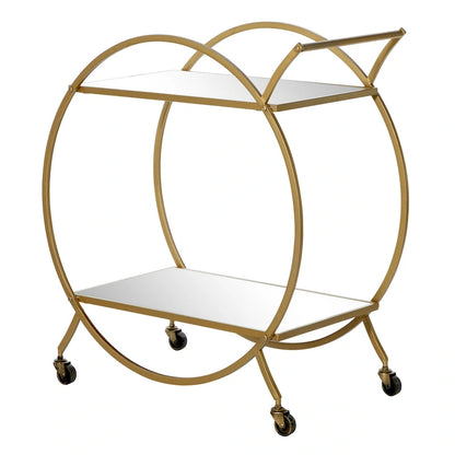 Iron Contemporary Bar Cart 30 x 27 x 15
