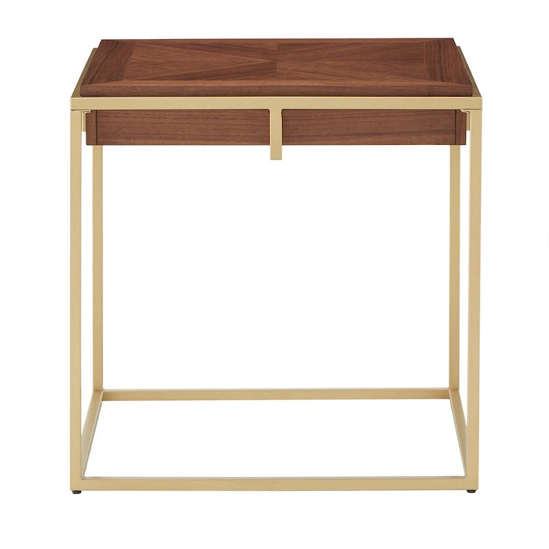 Cooke Square Table with Metal Base by iNSPIRE Q Modern