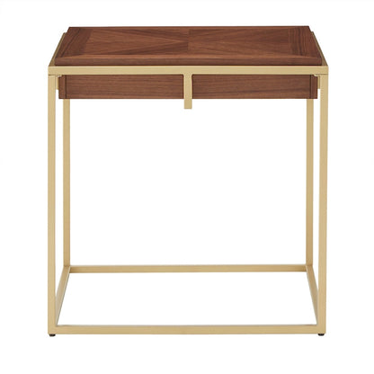 Cooke Square Table with Metal Base by iNSPIRE Q Modern