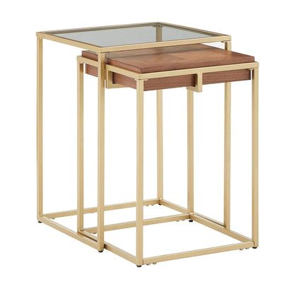 Cooke Square Table with Metal Base by iNSPIRE Q Modern