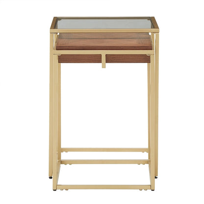 Cooke Square Table with Metal Base by iNSPIRE Q Modern