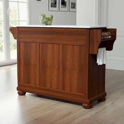Crosley Alexandria Granite Top Full Size Kitchen Island/Cart - 52 W x18 D x 34 H
