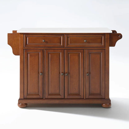 Crosley Alexandria Granite Top Full Size Kitchen Island/Cart - 52 W x18 D x 34 H