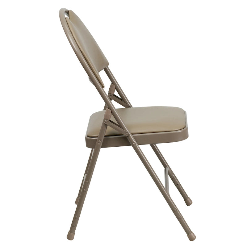 2 Pack Extra Large Ultra-Premium Triple Braced Folding Chair