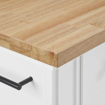 Crosley Julia Wood Top Kitchen Island - 50 W x32 D x 36 H