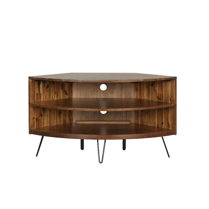Declan Solid Acacia 43-inch Corner Media Stand