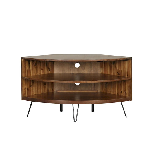 Declan Solid Acacia 43-inch Corner Media Stand