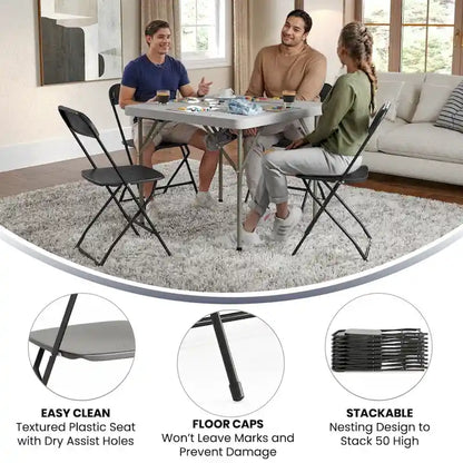 Plastic Folding Chair - 650LB Weight Capacity - Event Chair