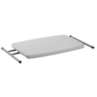 Commercialine 20 x 30 Height Adjustable Personal Folding Table, Speckled Grey