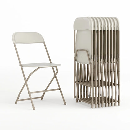 Plastic Folding Chair - 10 Pack 650LB Weight Capacity - Event Chair