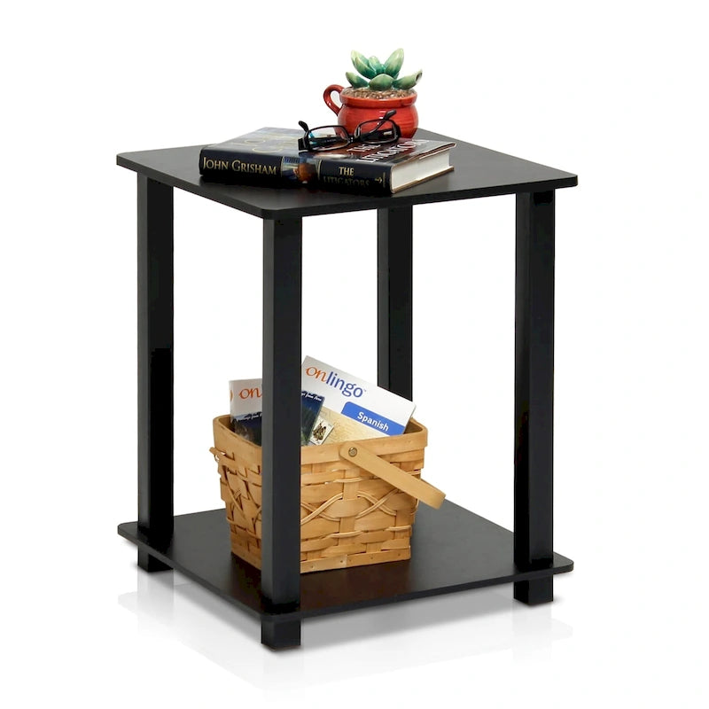 Porch & Den Rutherford Simplistic Square End Tables (Set of 2)