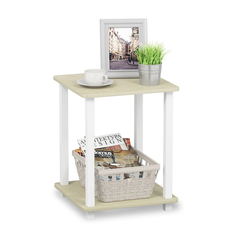 Porch & Den Rutherford Simplistic Square End Tables (Set of 2)