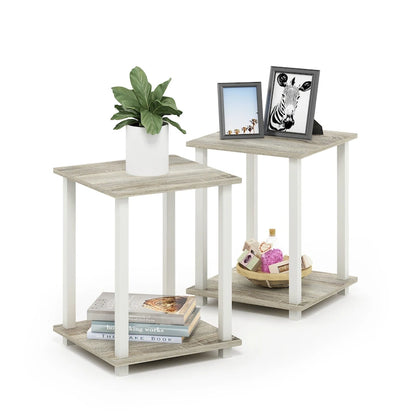 Porch & Den Rutherford Simplistic Square End Tables (Set of 2)