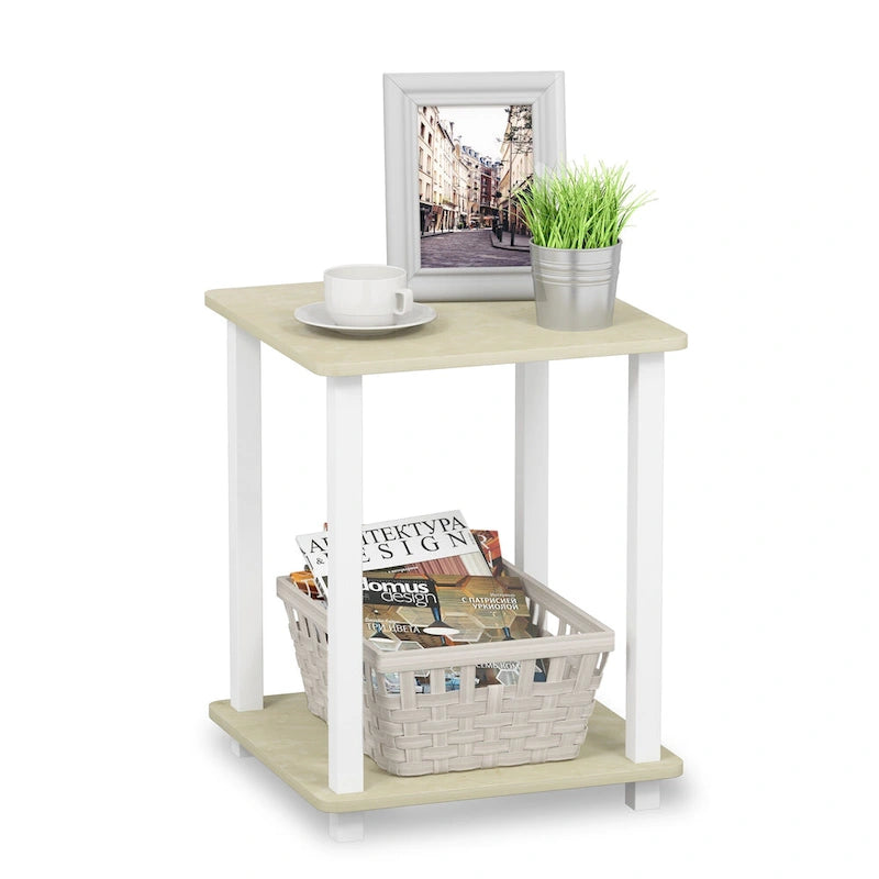 Porch & Den Rutherford Simplistic Square End Tables (Set of 2)