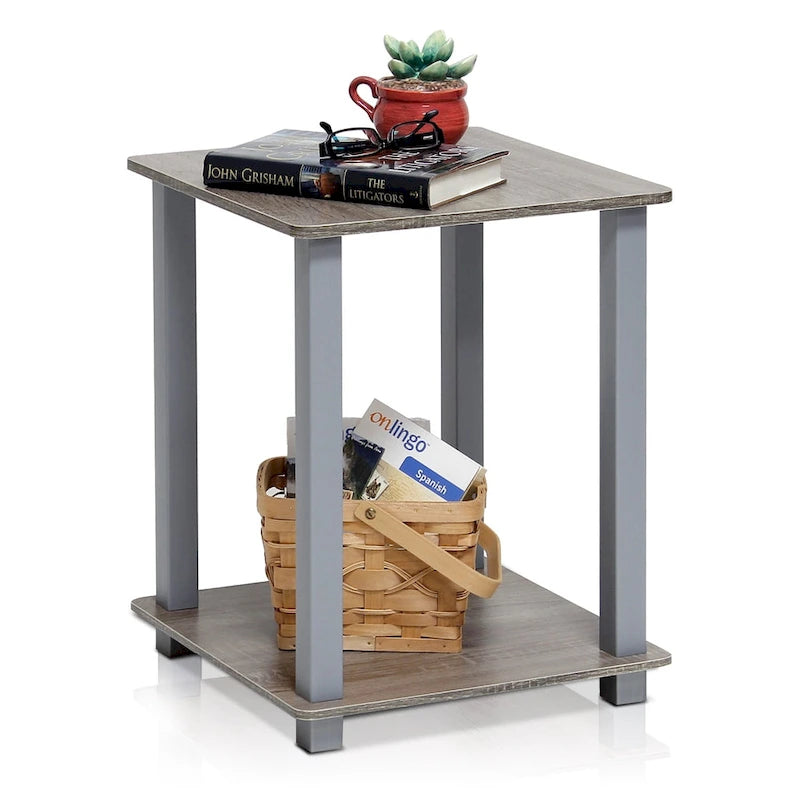 Porch & Den Rutherford Simplistic Square End Tables (Set of 2)