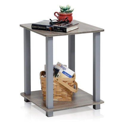 Porch & Den Rutherford Simplistic Square End Tables (Set of 2)