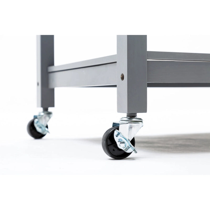 Holland Kitchen Cart With Stainless Steel Top