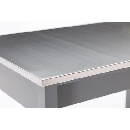 Holland Kitchen Cart With Stainless Steel Top