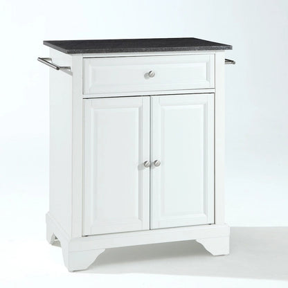 Crosley Lafayette Black Granite Top Portable Kitchen Island - 18d x 31w x 35.5h