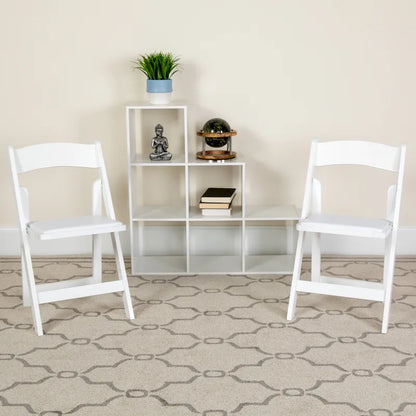 Vinyl-padded Wood Folding Chair (Set of 4)