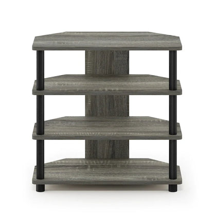 Furinno Turn-N-Tube Easy Assembly 4-Tier Petite TV Stand