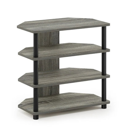 Furinno Turn-N-Tube Easy Assembly 4-Tier Petite TV Stand