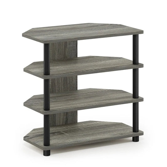 Furinno Turn-N-Tube Easy Assembly 4-Tier Petite TV Stand