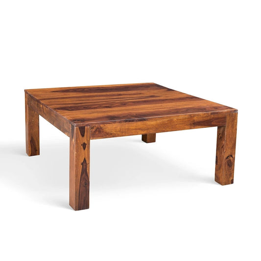 Handmade Cube Low Square Coffee Table (India) - 15.75  x 35.5  x 35.5 
