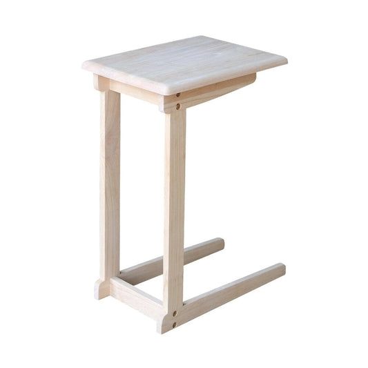 Unfinished Solid Parawood Sofa Server Table
