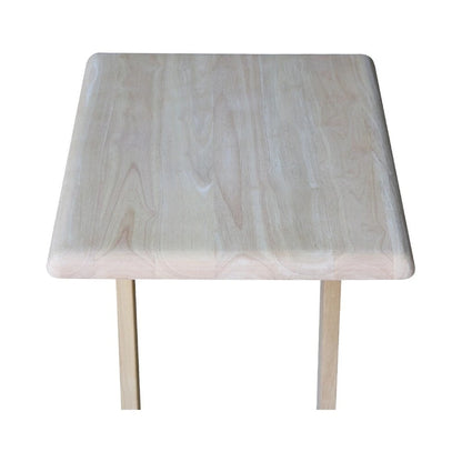Unfinished Solid Parawood Sofa Server Table