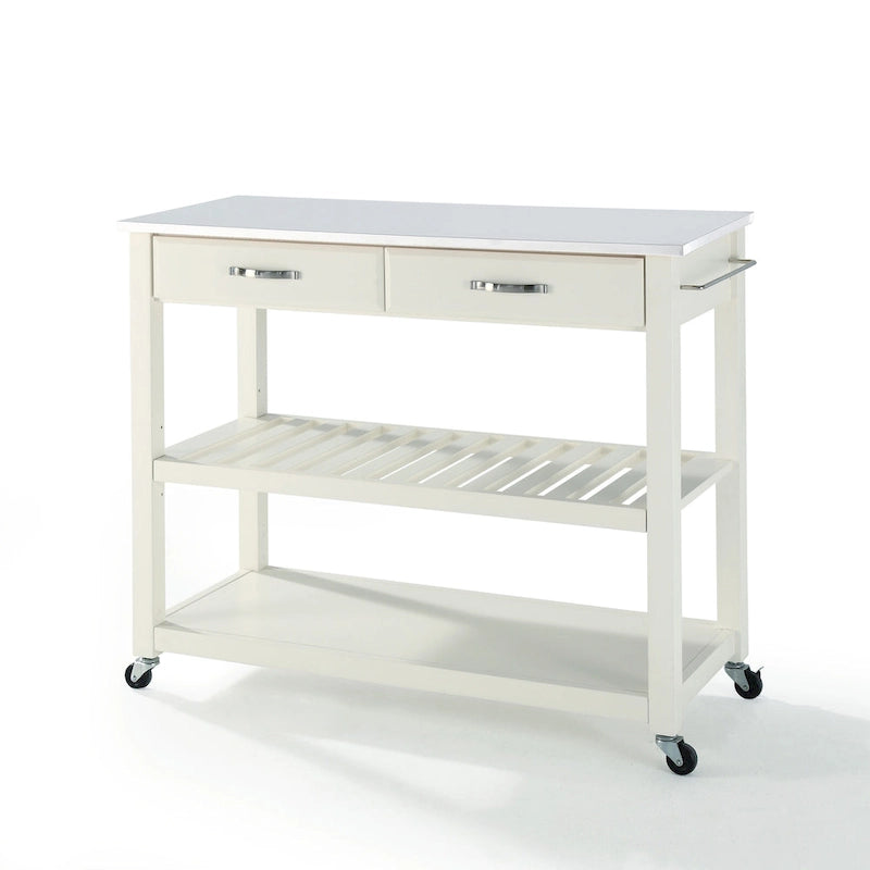 Crosley Full Size Granite Top Kitchen Prep Cart - 43W x 17D x 35H