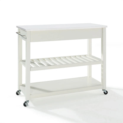 Crosley Full Size Granite Top Kitchen Prep Cart - 43W x 17D x 35H