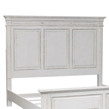 The Gray Barn Abbey Park Weathered Brown & Antique White King Panel Headboard