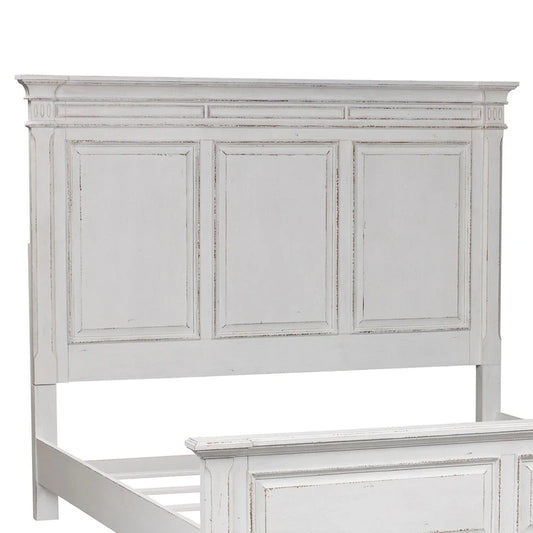 The Gray Barn Abbey Park Weathered Brown & Antique White King Panel Headboard
